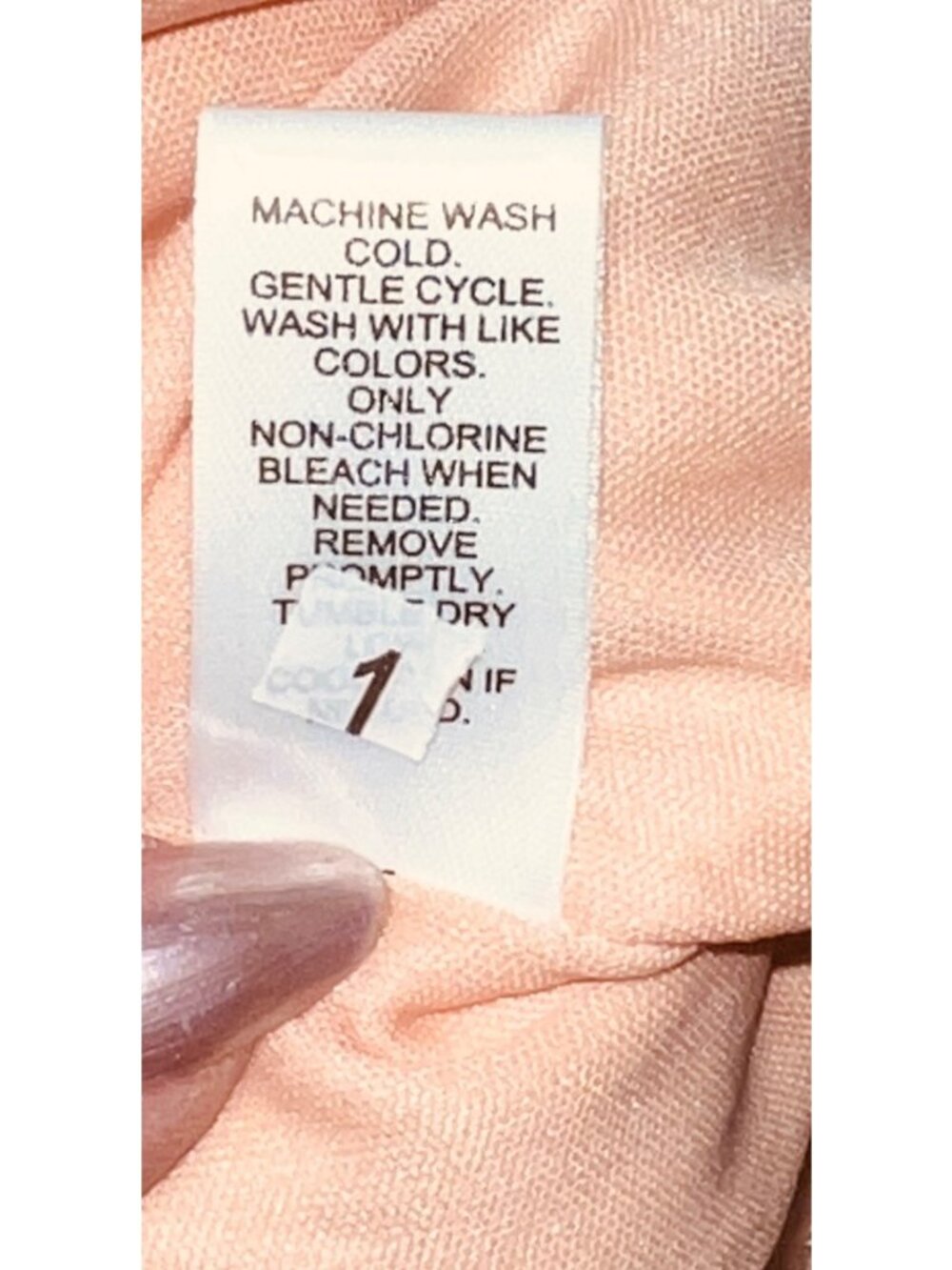 Cato Boho Plus Size 26/28W Peach Polka Dot Dress wBelt and Modest snap Polyester - Picture 6 of 6